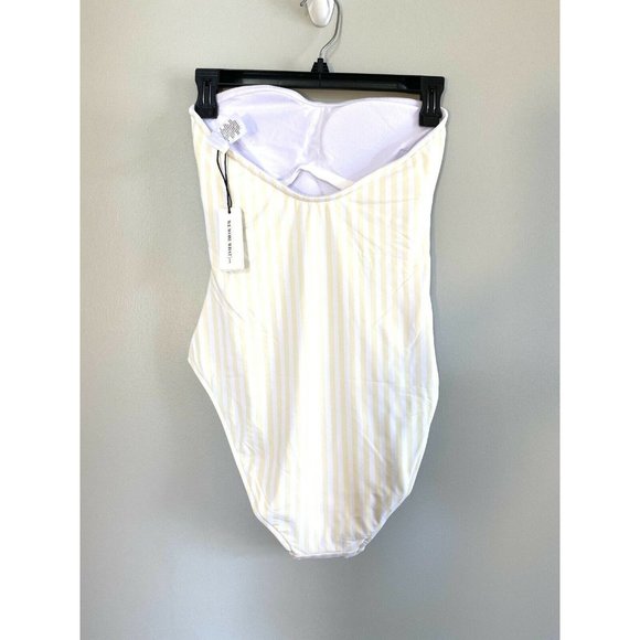 NWT WeWoreWhat Capri One Piece Striped Swim - Picture 9 of 10